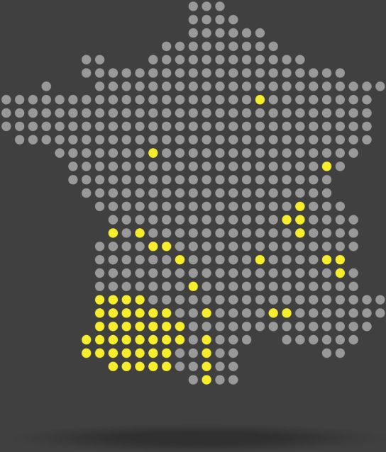 Carte de France des clients A3SO